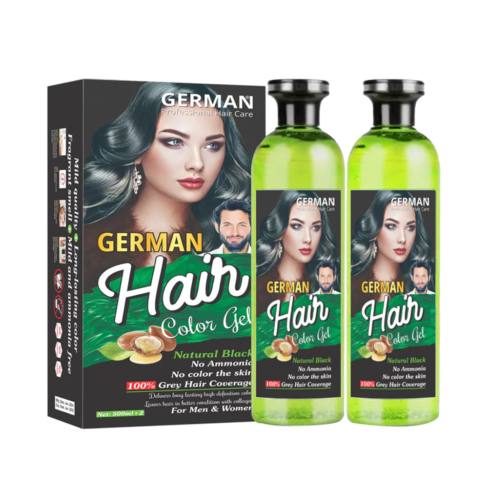 German hair color gel with Argen  oil
